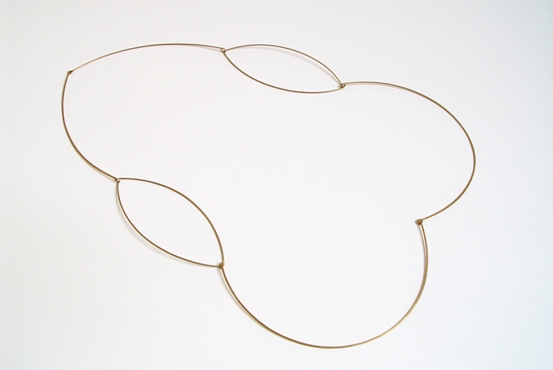 16c Necklace ���Listening Heart��� 1998. position to wear 2, gold, 62x28cm. Museum of Modern Art, Arnhem