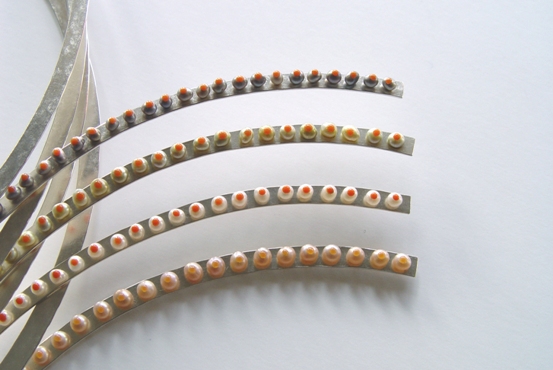 Necklace ���Springtime���, 2002, silver, several colours freshwater pearls possible