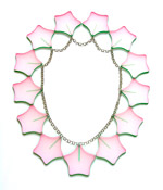 Necklace 'Hoya Camosa' acrylic sheet and silver 350x270x4mm 2007