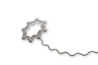 Blumenbrosche 1-190mm x 60mm Silber